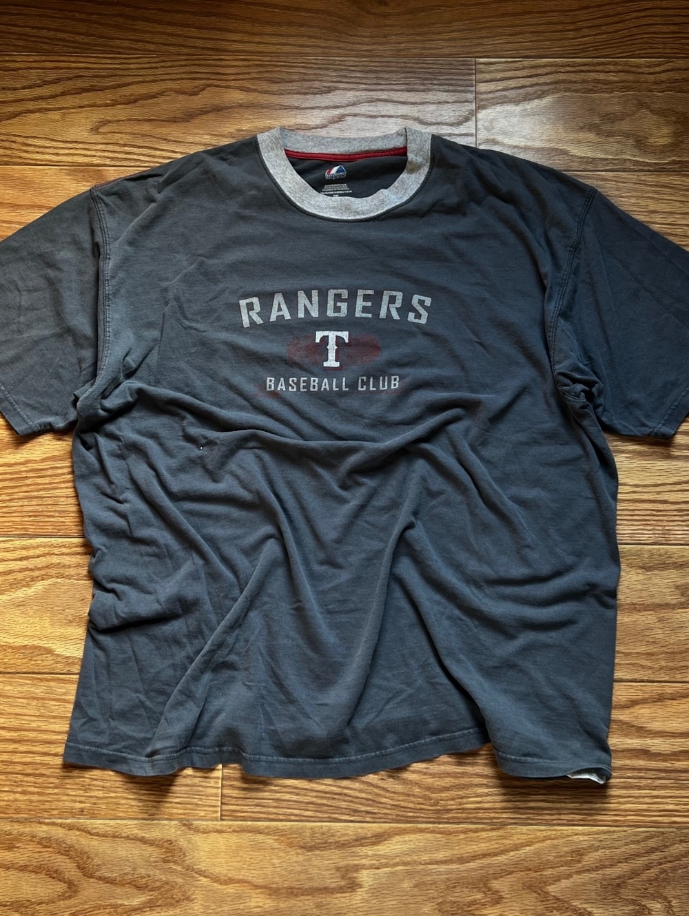 vintage y2k rangers baseball club tee oversized 2xl streetwear grunge skater
